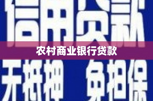七美农村商业银行贷款