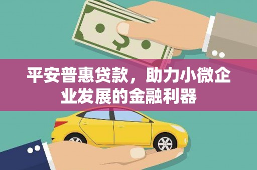 七美平安普惠贷款，助力小微企业发展的金融利器