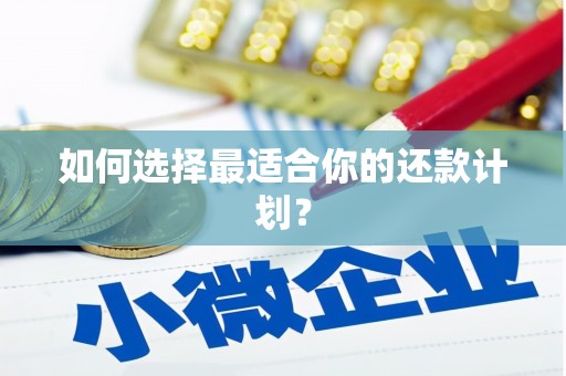 七美如何选择最适合你的还款计划？