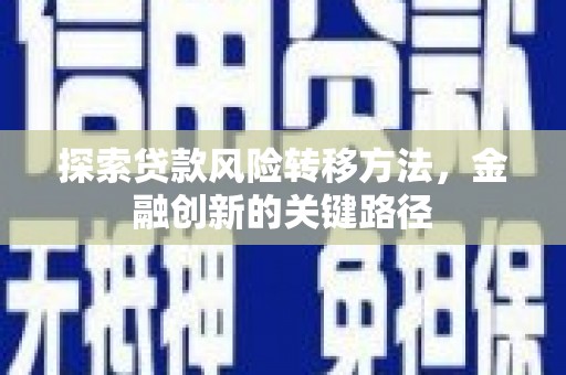 七美探索贷款风险转移方法，金融创新的关键路径