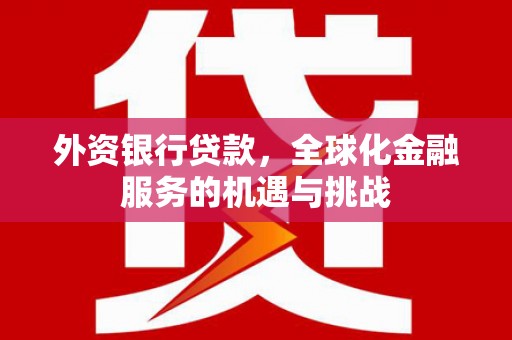 七美外资银行贷款，全球化金融服务的机遇与挑战